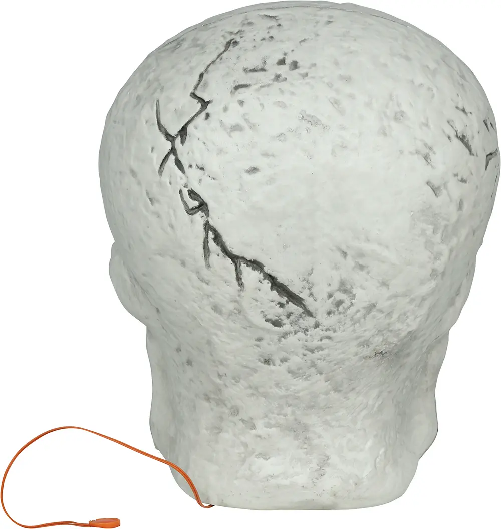 Kranie med edderkopper og lys, PVC, 35 cm