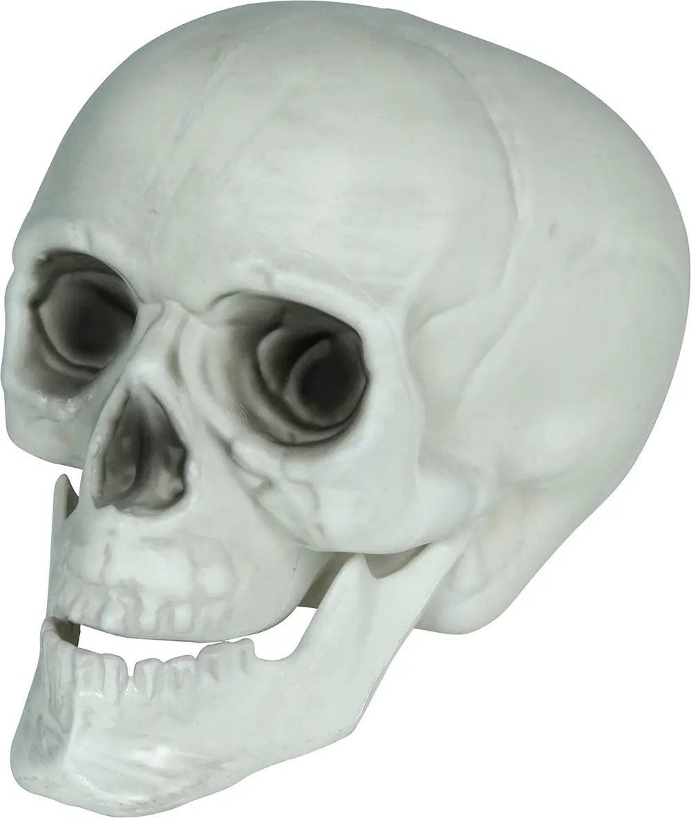 Sæt med 3 kranier, PVC, 15 cm