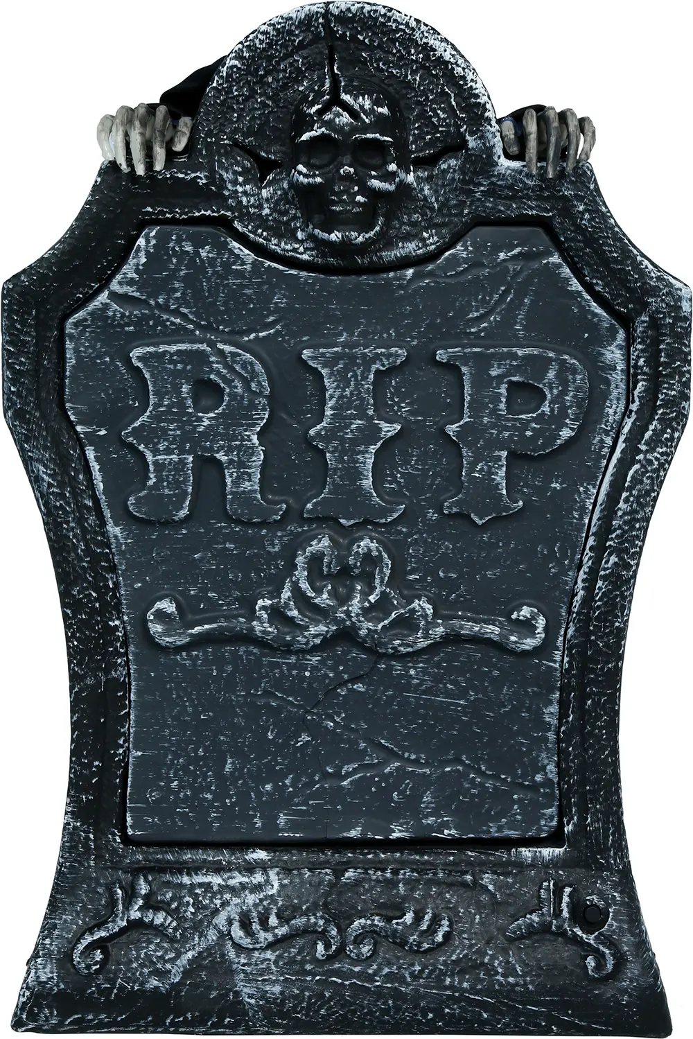 Gravsten med lys, lyd og bevægelse, PVC, 25 × 40 cm