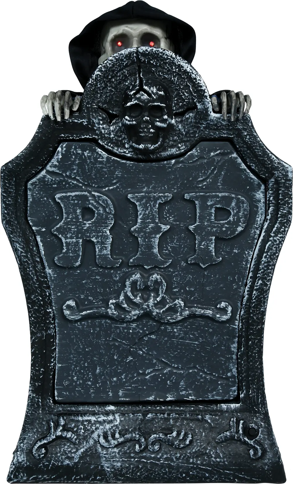 Gravsten med lys, lyd og bevægelse, PVC, 25 × 40 cm