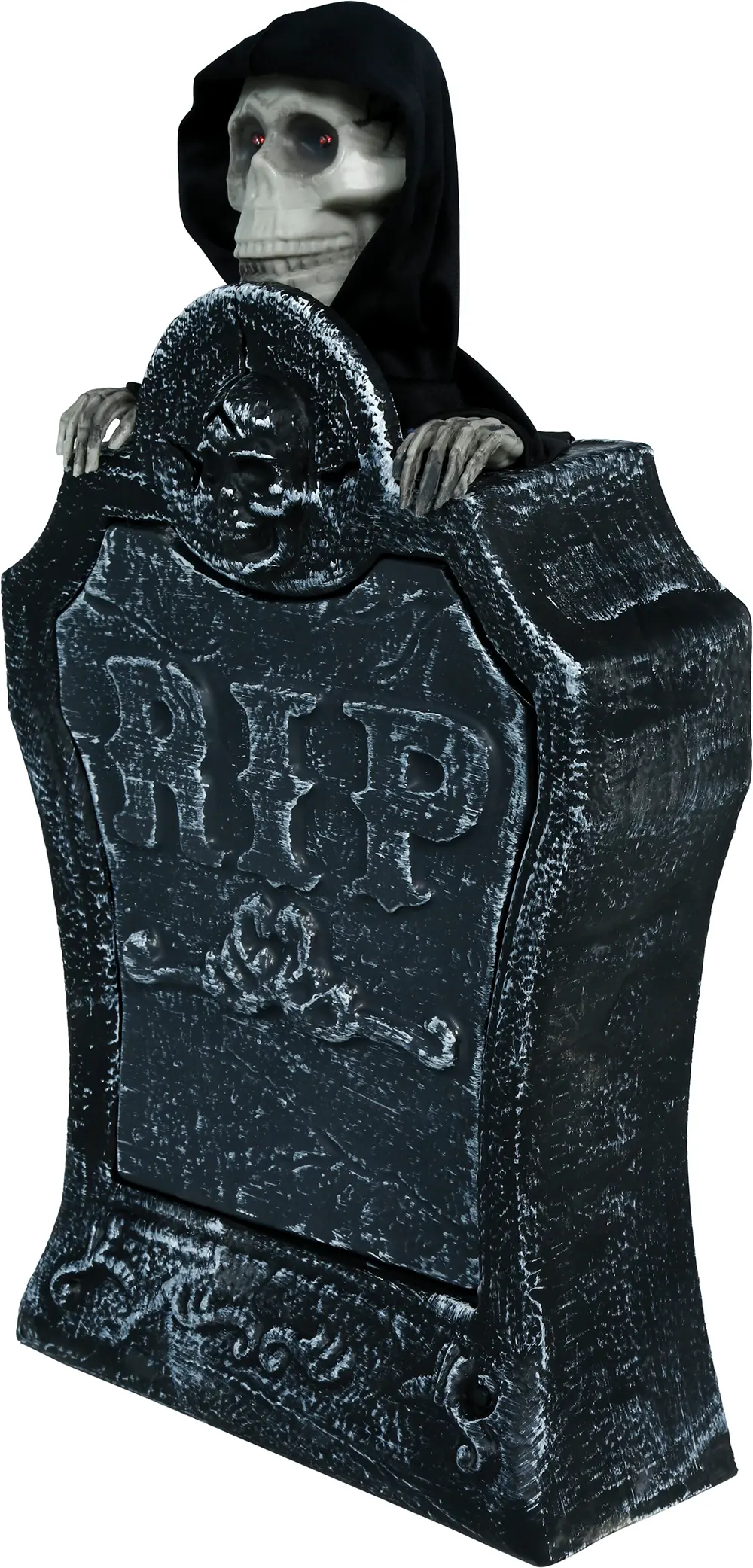 Gravsten med lys, lyd og bevægelse, PVC, 25 × 40 cm