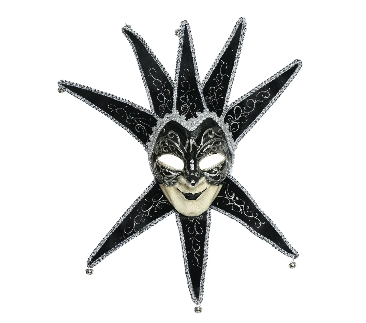 Sort venetiansk maske