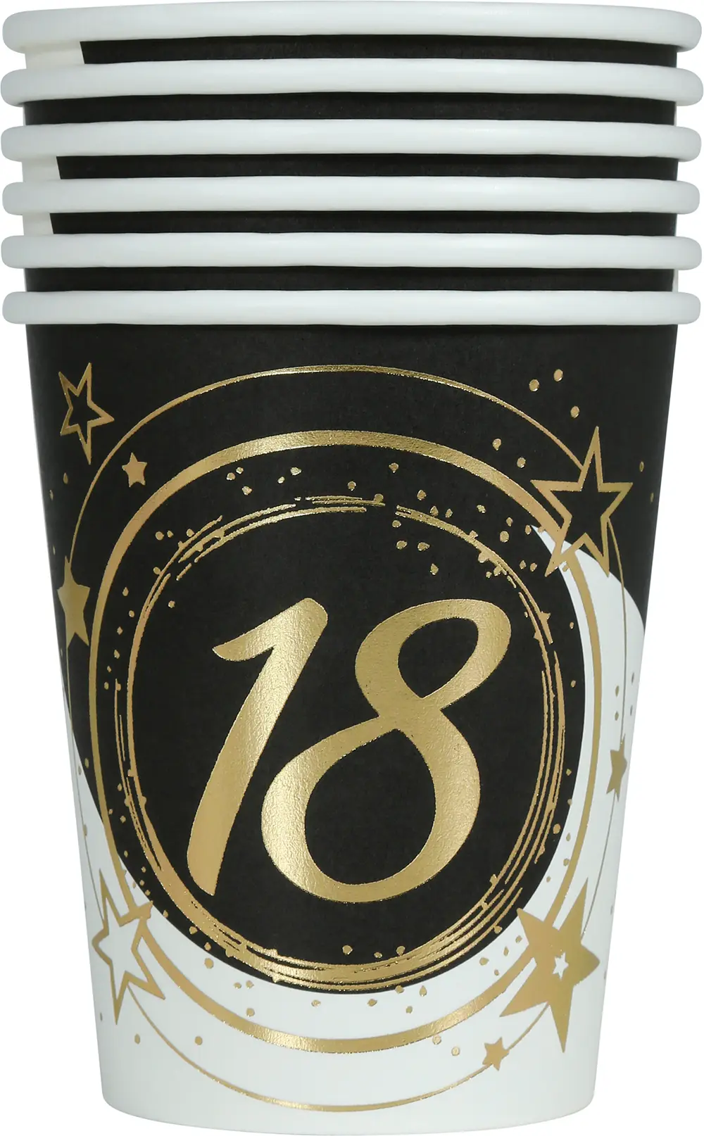 Pose med 6 bægre 18 år, 240 ml, 9 cm