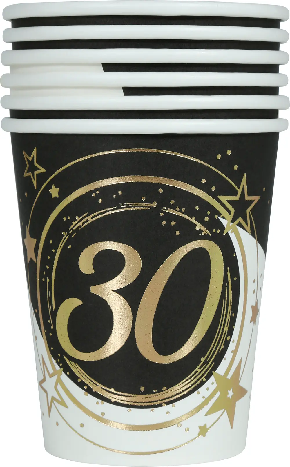 Pose med 6 bægre 30 år, 240 ml, 9 cm
