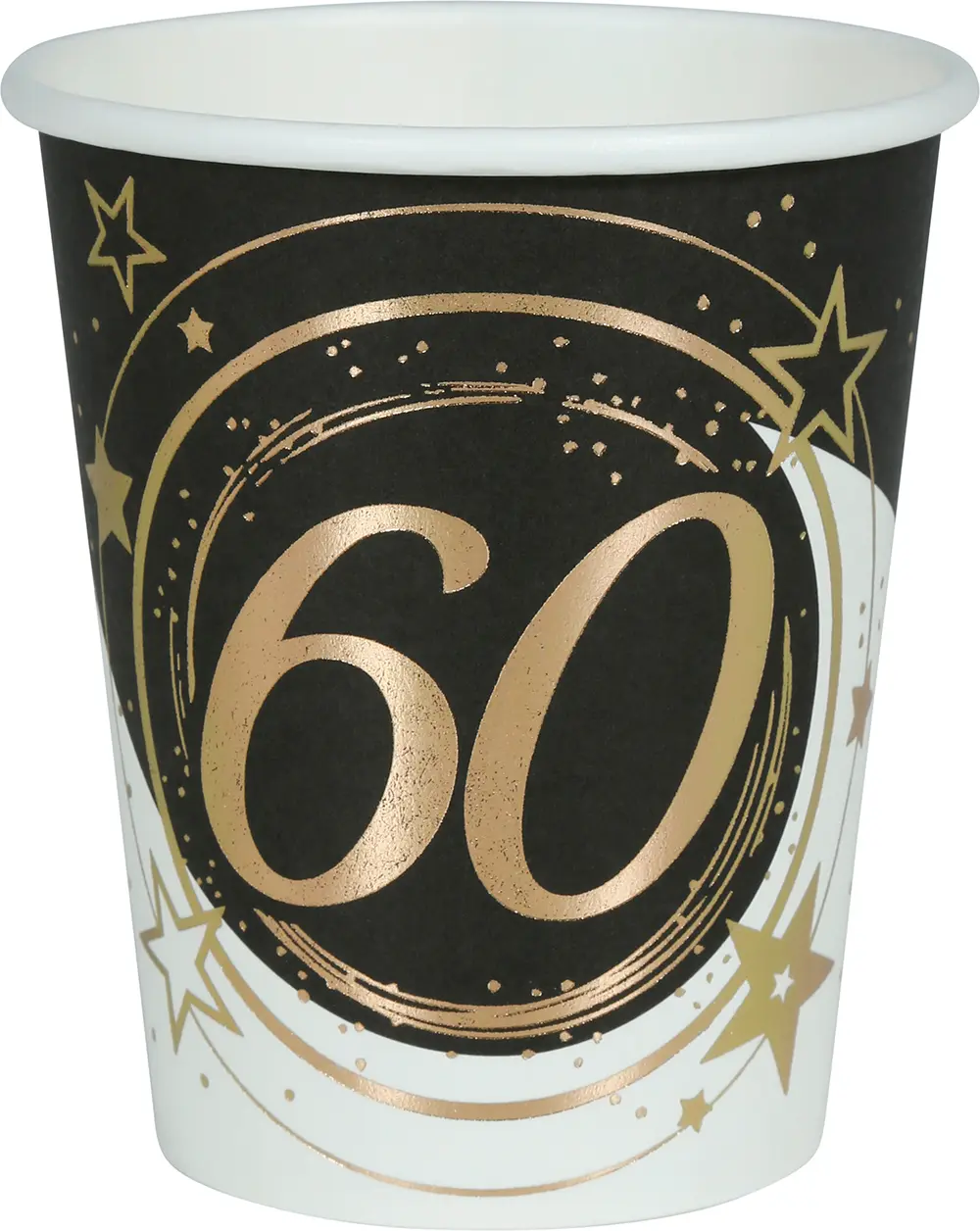 Pose med 6 bægre 60 år, 240 ml, 9 cm