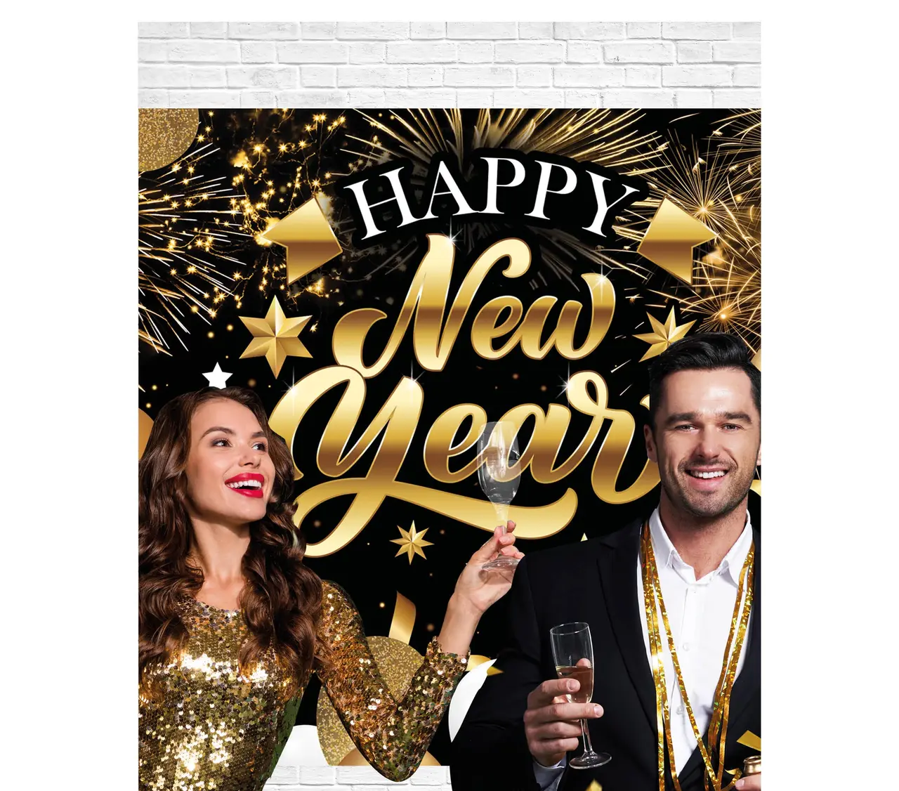 Fotovæg "Happy New Year", 220 × 150 cm