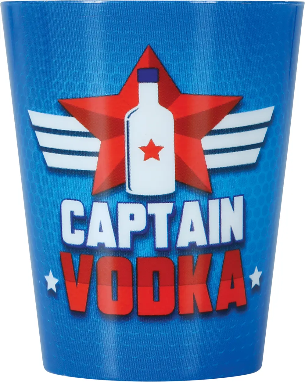 3 Captain Vodka-shotglas, 5 × 6 cm