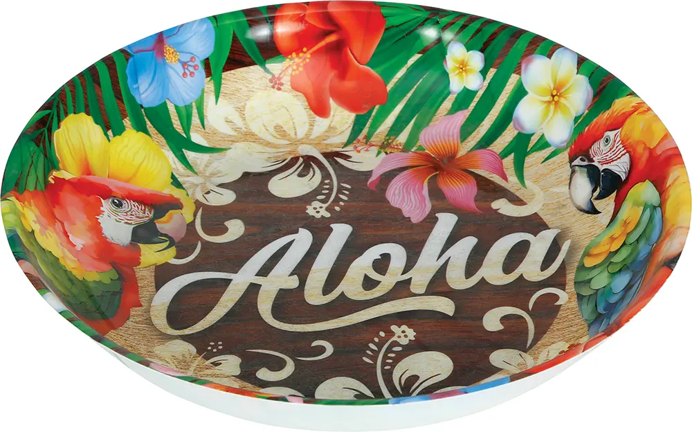 Skål Aloha Summer, 32 cm, plastik