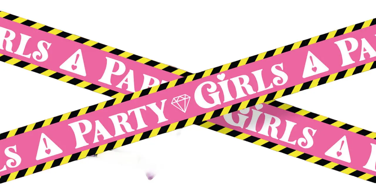 Party Girls-bånd, 6 m × 7,6 cm