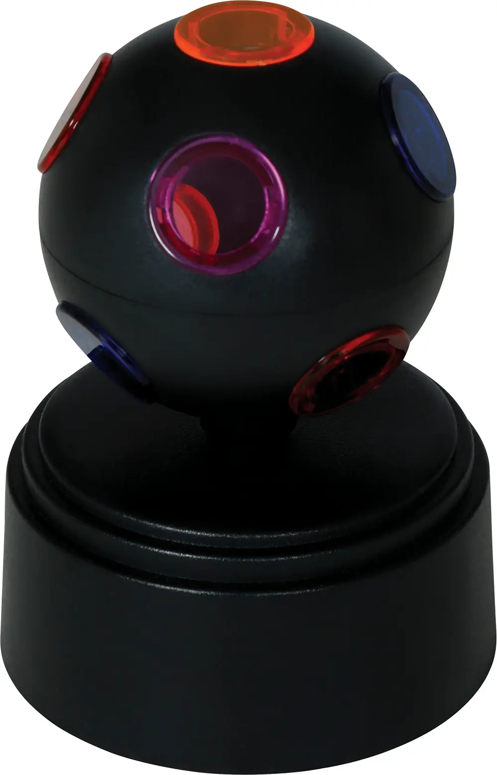 LED-discokugle 9 × 9 × 12 cm, batteridrevet
