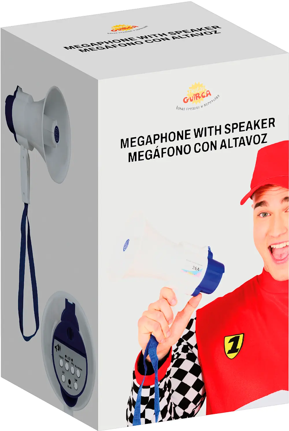 Megafon med højttaler 24 cm