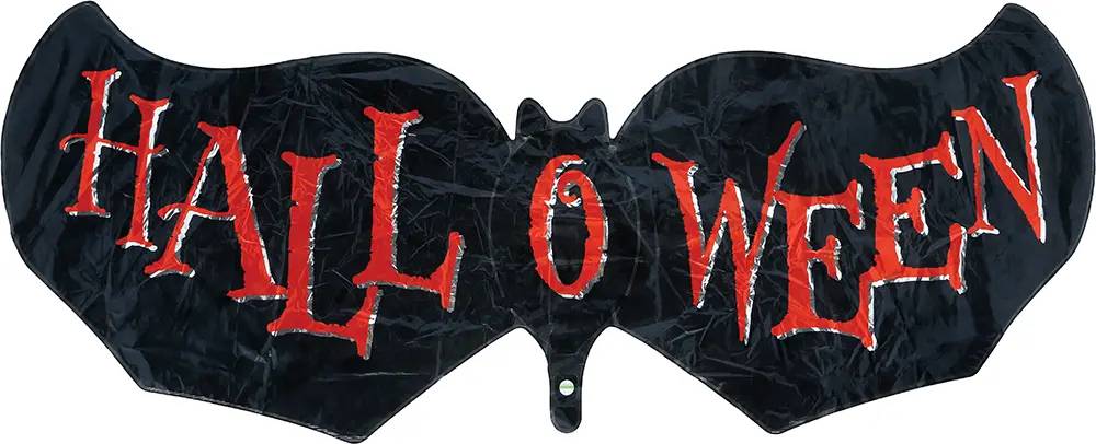 Flagermusballon til halloween, 100 cm