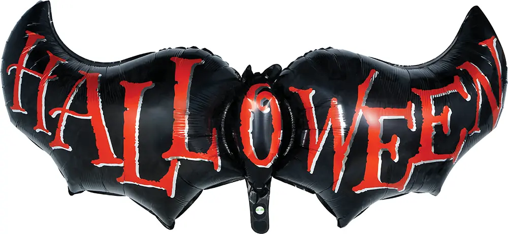 Flagermusballon til halloween, 100 cm