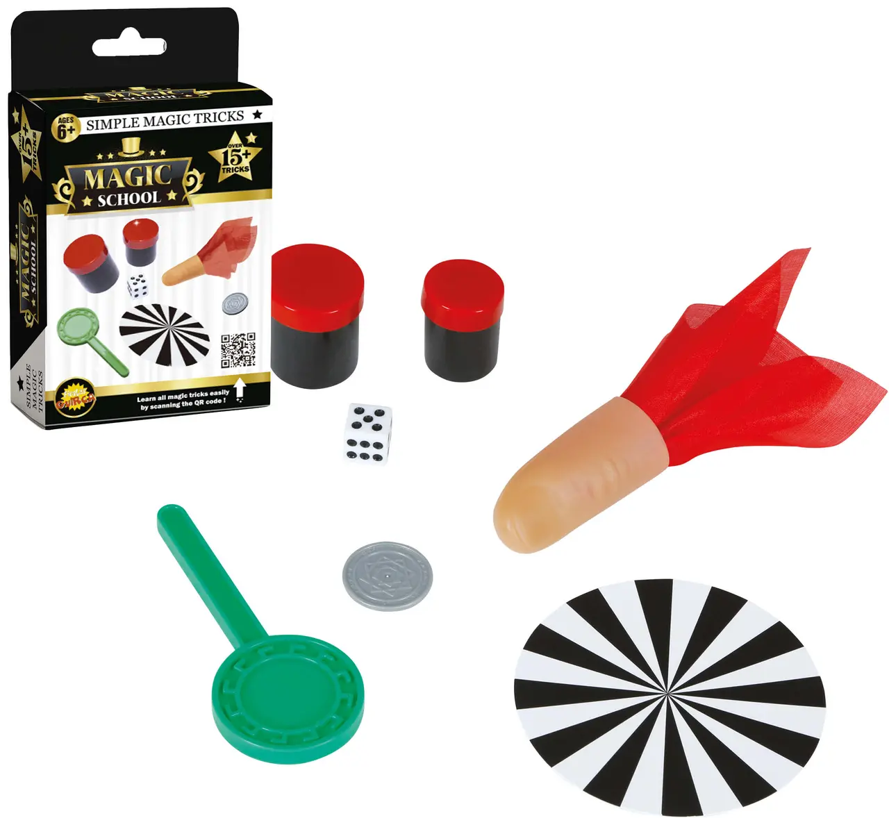 12 pakker med trylletricks til børn, ca. 43,6 cm