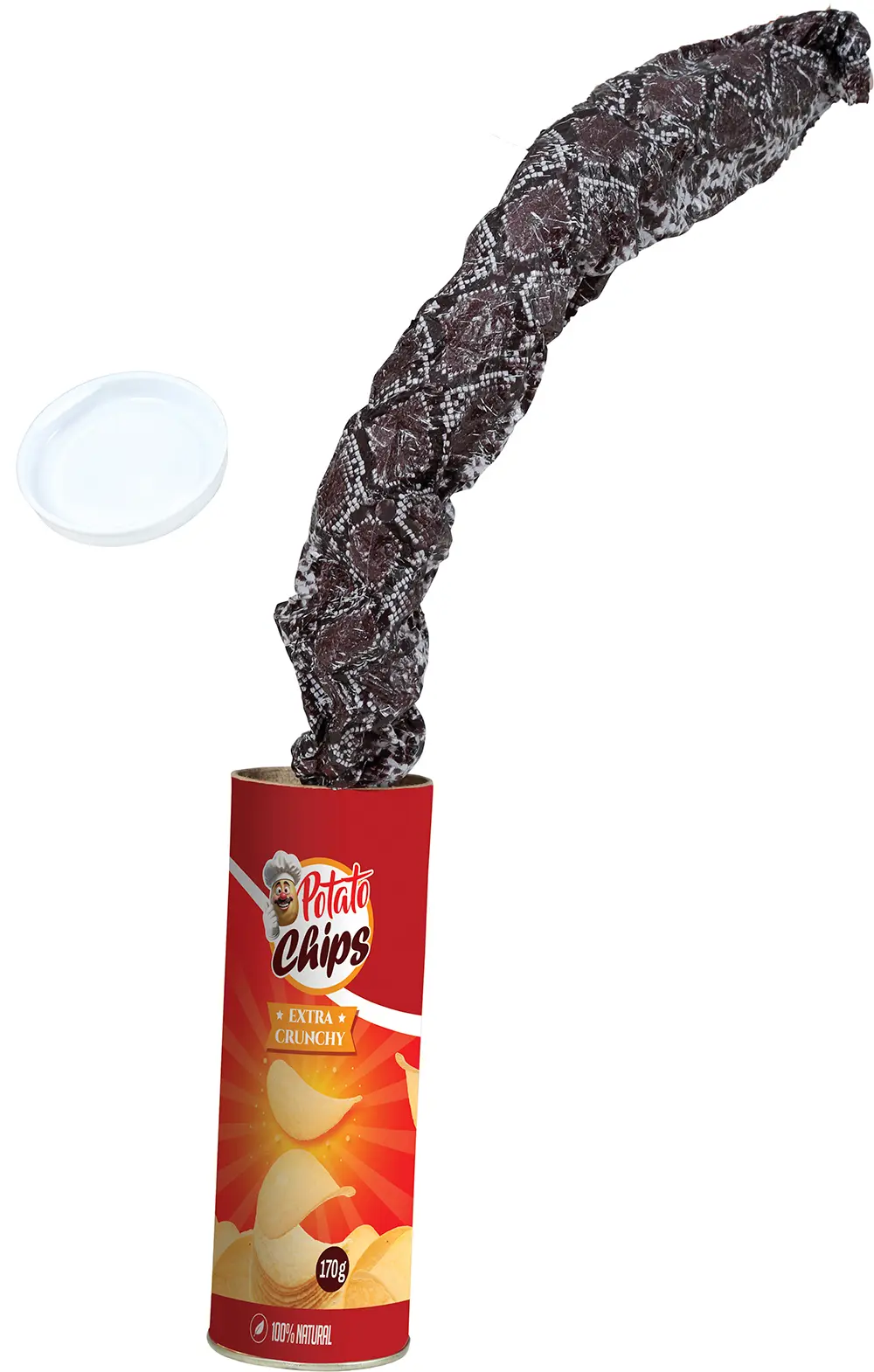 Overraskelses-chipsdåse 20 cm