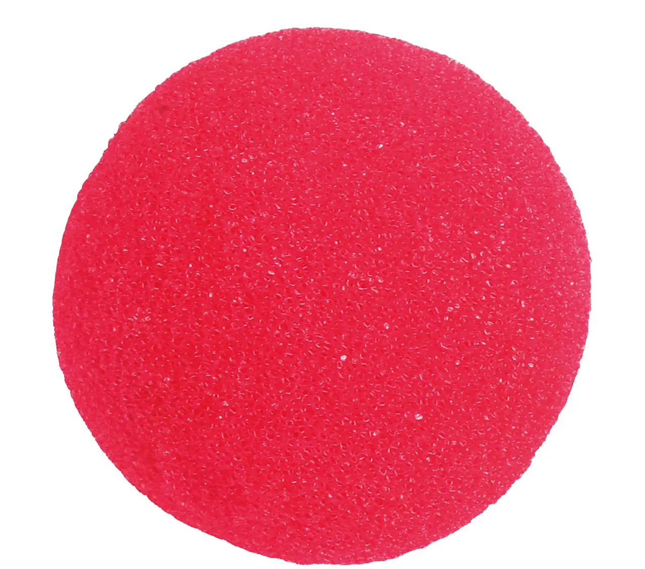 Rød klovnenæse i skumgummi, 5 cm
