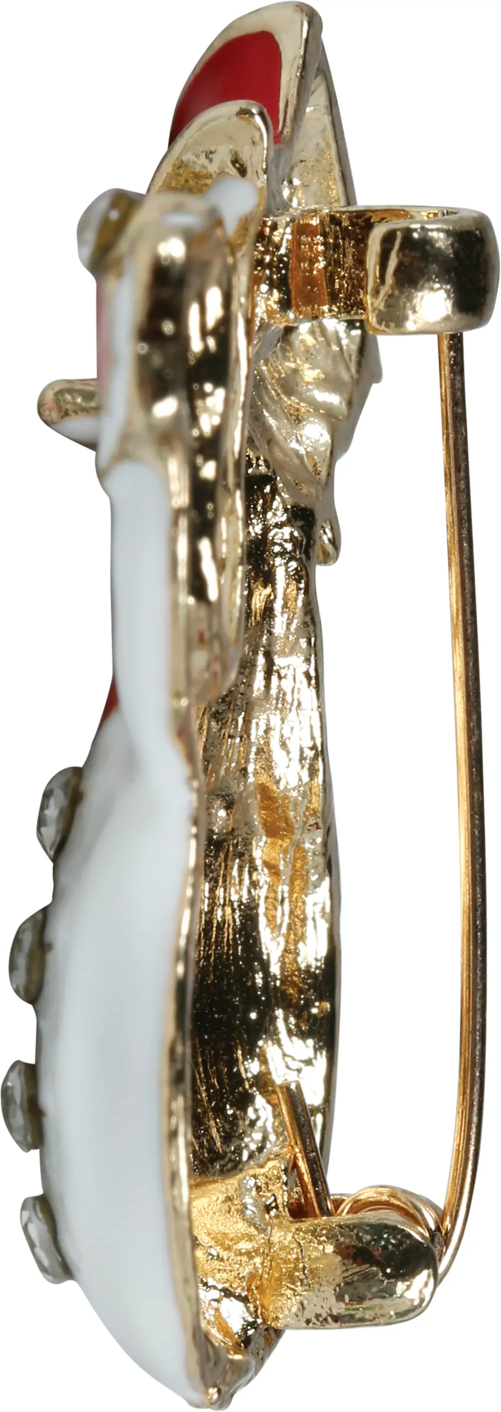 Snemandsbroche, metal, 3,5 cm