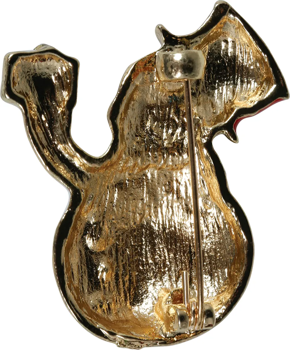 Snemandsbroche, metal, 3,5 cm