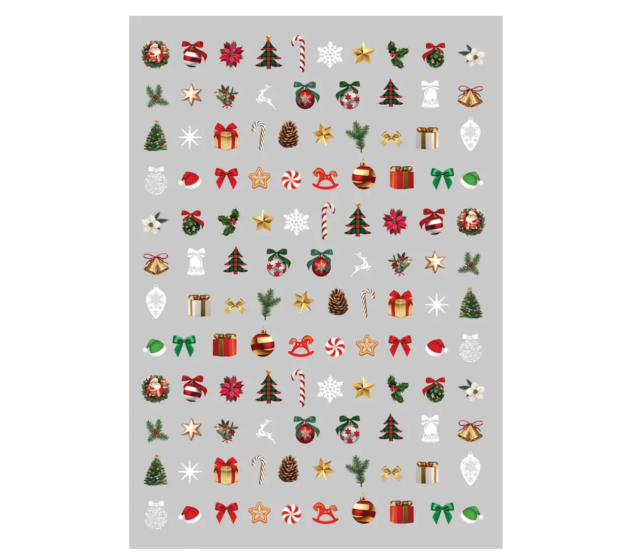Neglestickers, jul, 10 × 7 cm, model 41285