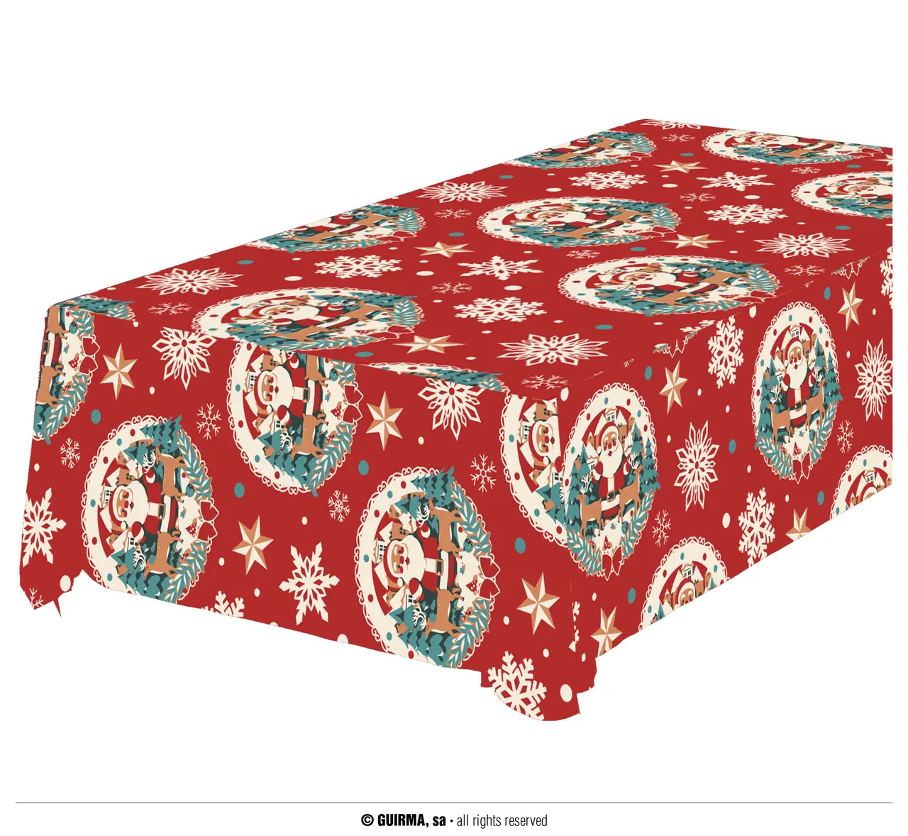 Dug med julemand 137 × 274 cm, model 41320