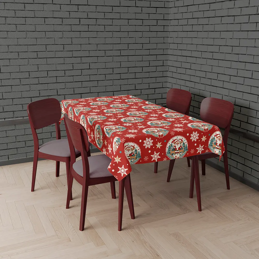 Dug med julemand 137 × 274 cm, model 41320