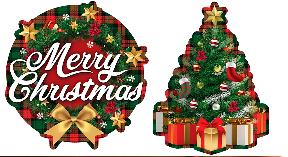 Guirlande "Merry Christmas" 300 cm, 16 × 16 cm