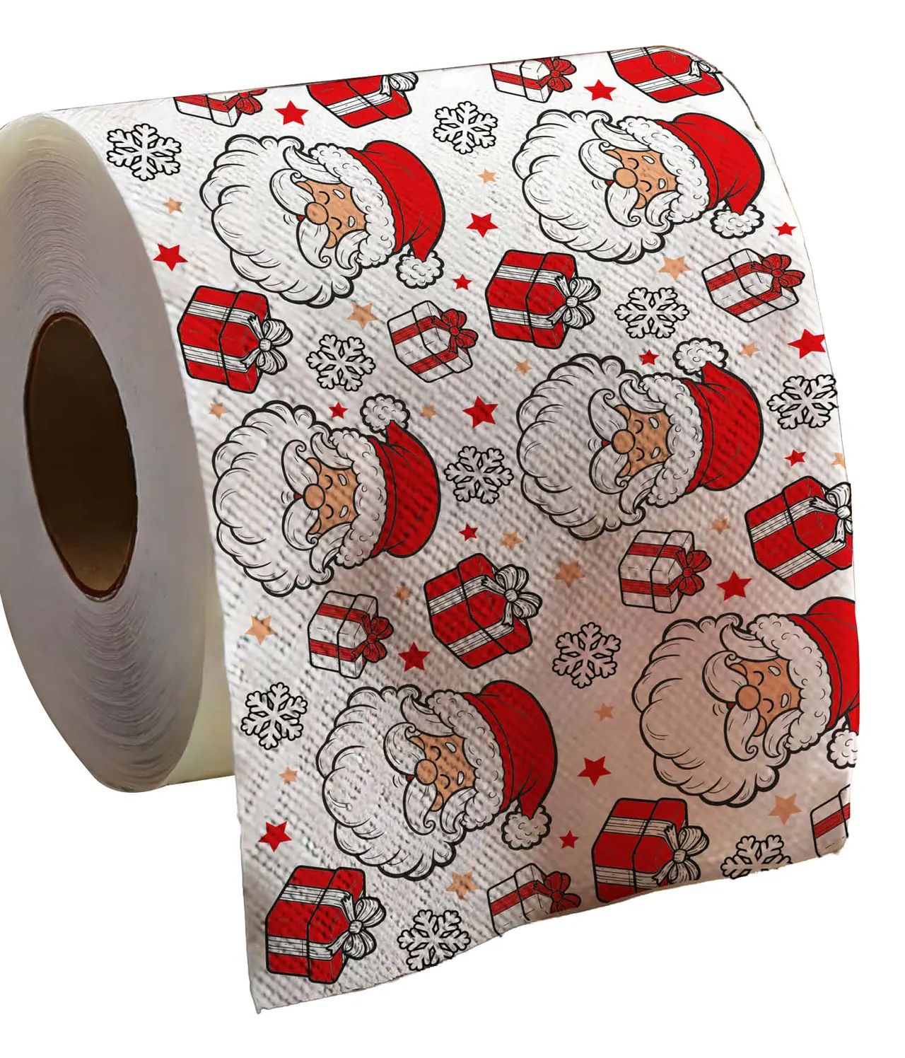 Toiletpapir med julemand, 2-lags, 30 m