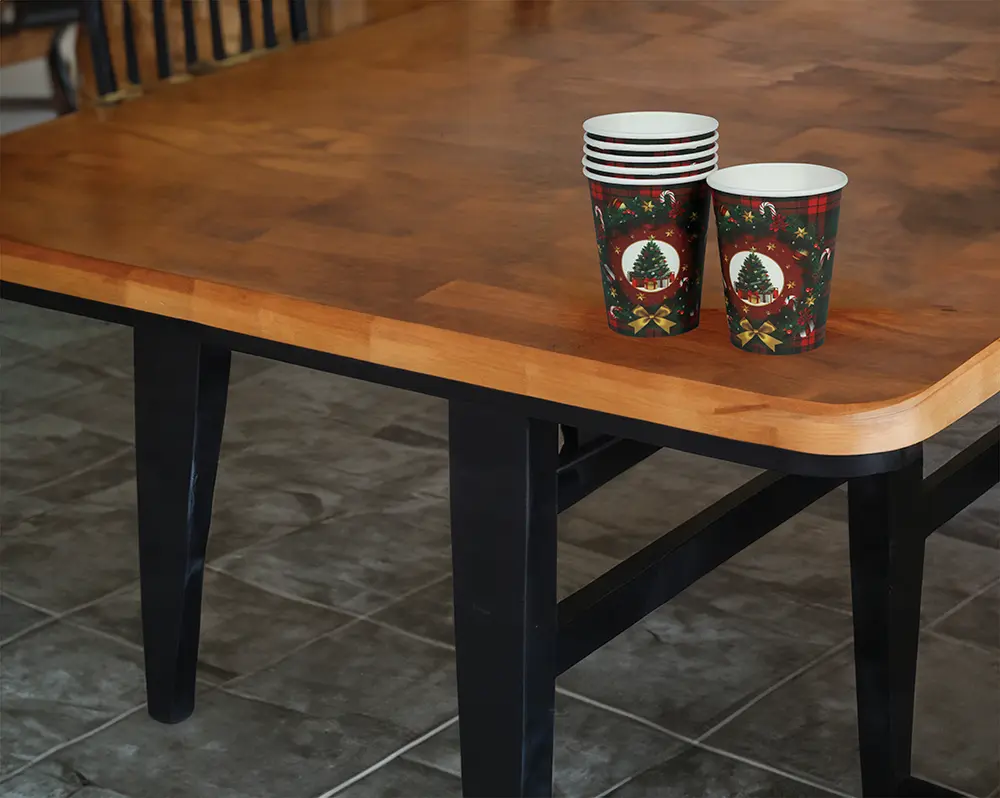 6 bægre med juletræ, 240 ml, 9 cm
