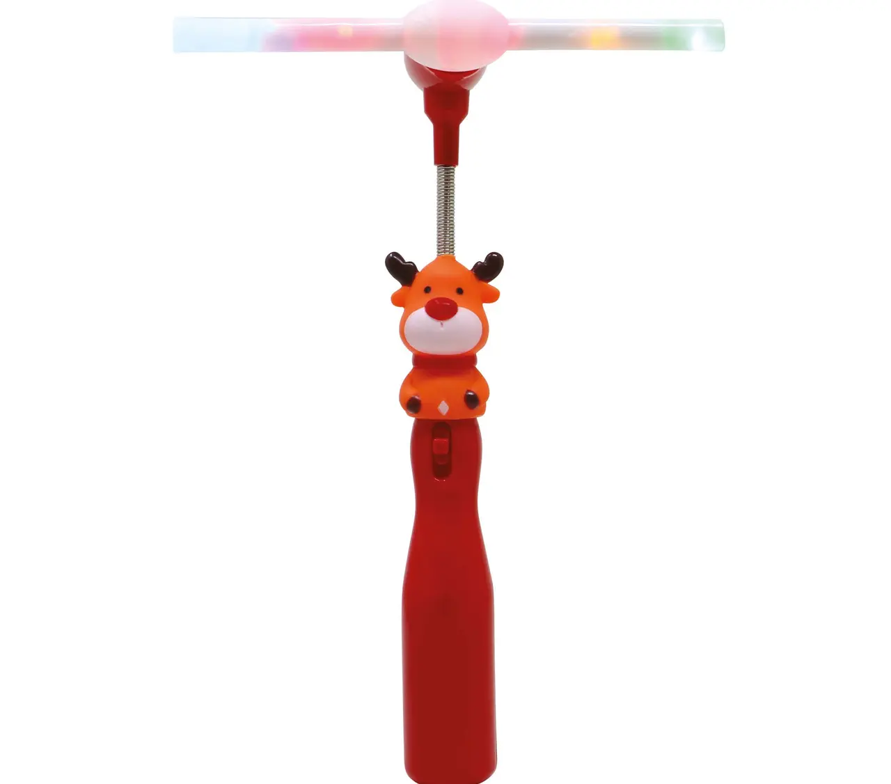 Rensdyr-tryllestav med vifte og LED, 32 cm