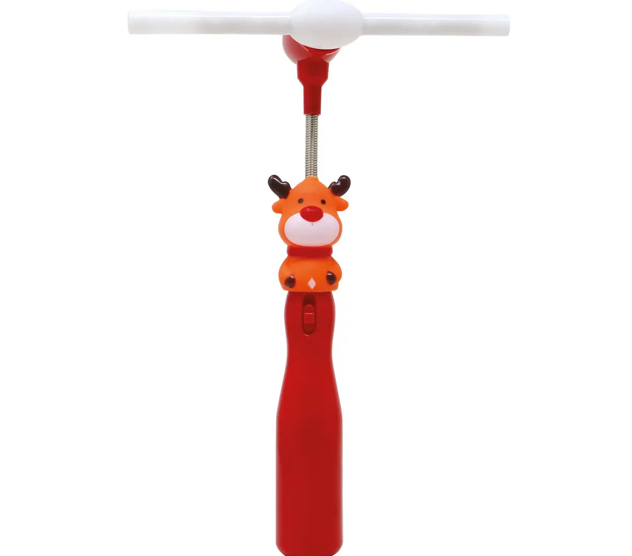Rensdyr-tryllestav med vifte og LED, 32 cm