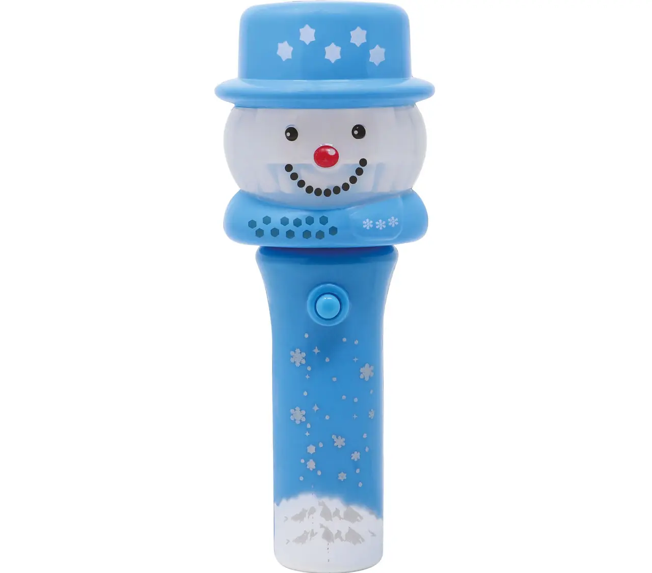 Tryllestav med snemand og lys, 13 cm