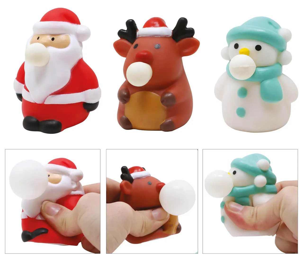 Julemandsfigur med kugle indeni, 7 cm
