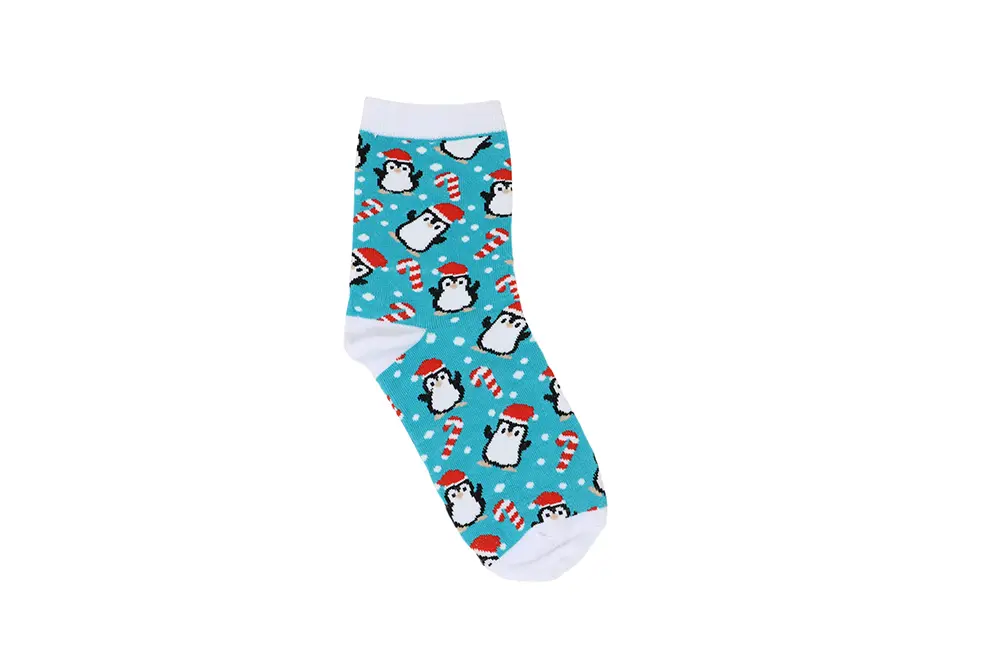 Julesokker med pingviner til børn