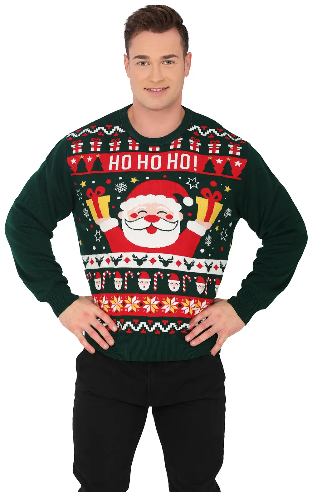 Julesweater "HO HO HO" til herrer