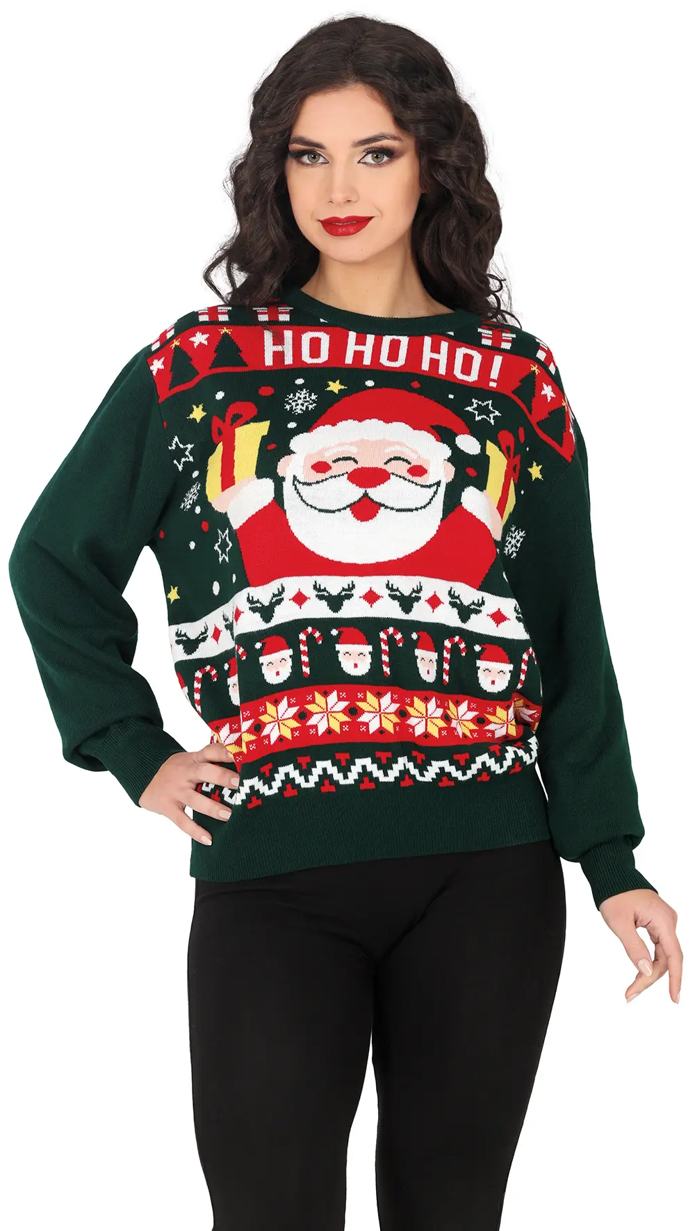 Julesweater "HO HO HO" til damer