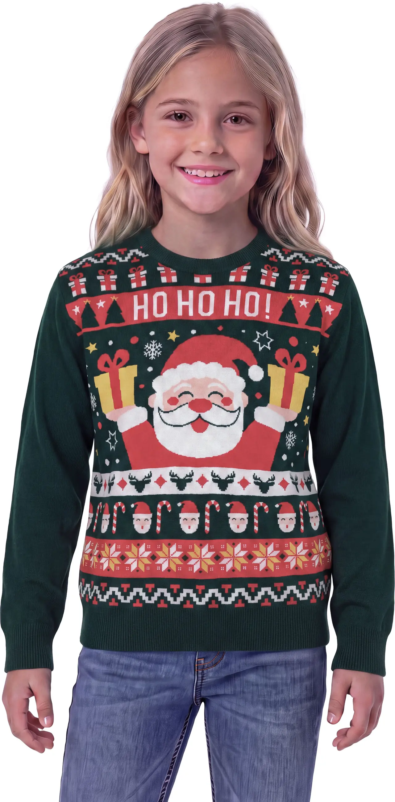 Julesweater "HO HO HO" til børn