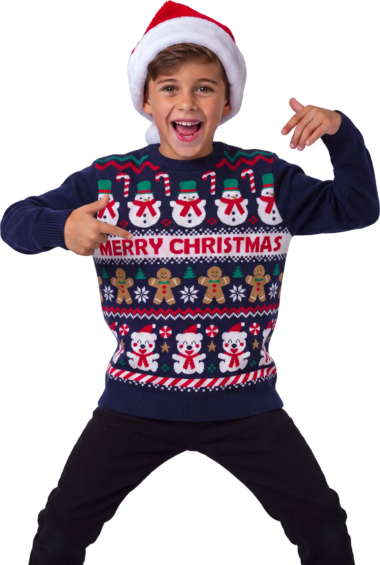 Julesweater "Snemand" til børn