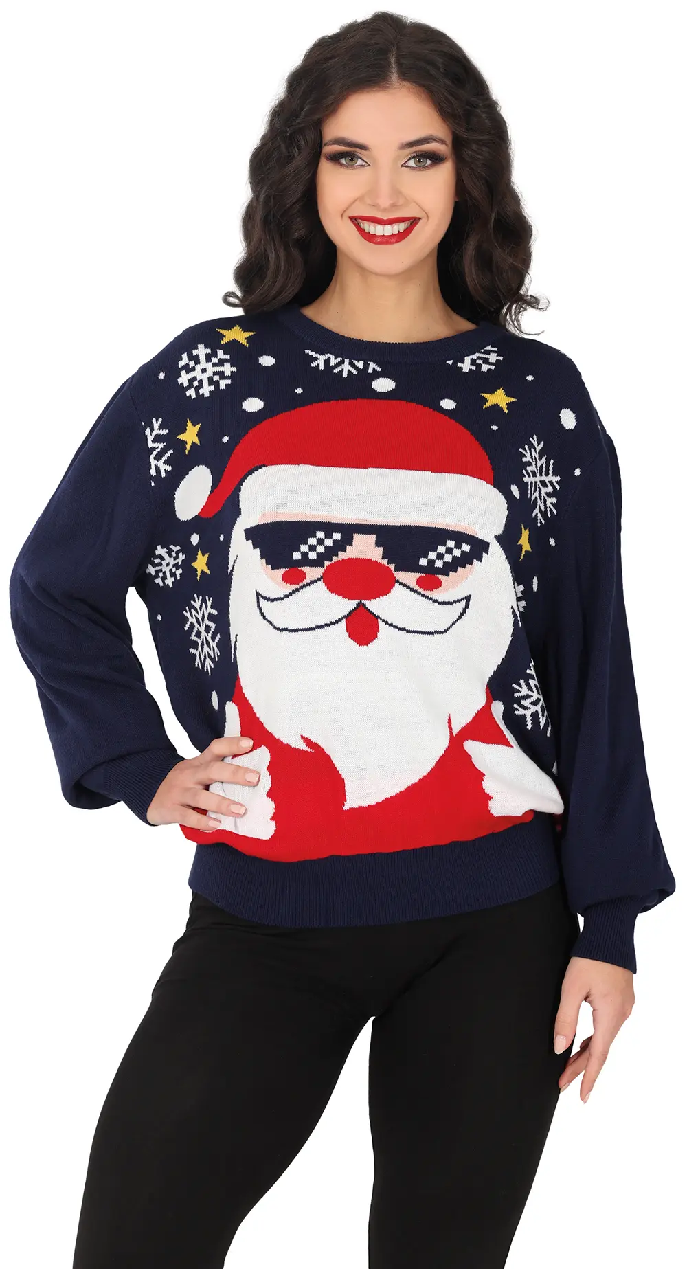Julesweater med julemand til damer