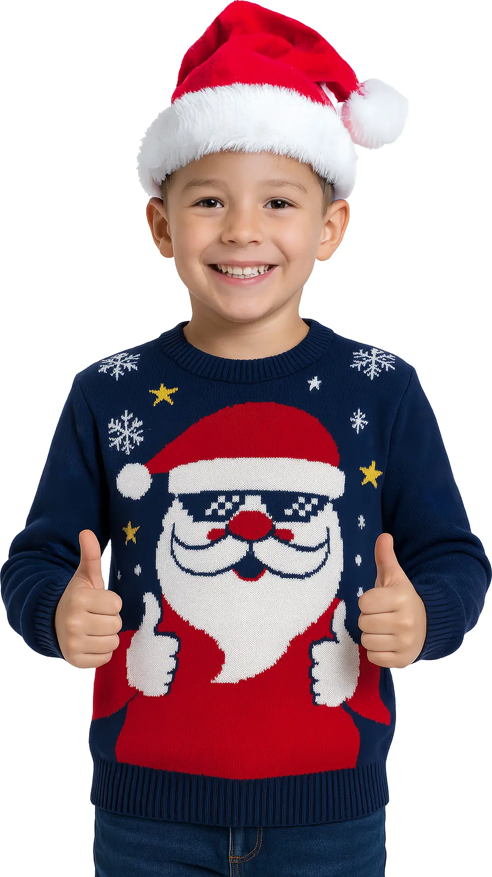 Julesweater med julemand til børn