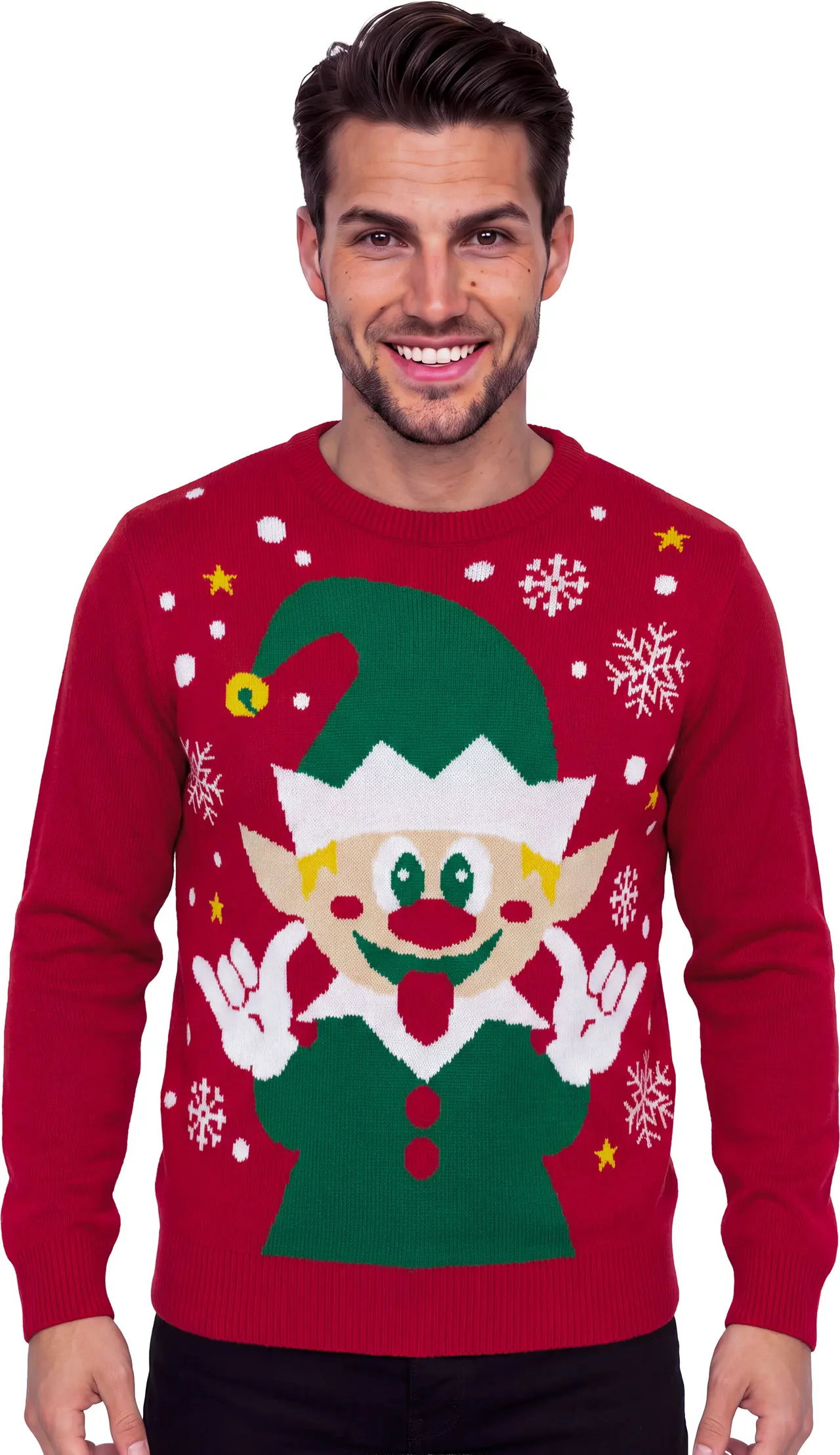 Julesweater med nisse til herrer, model 41948