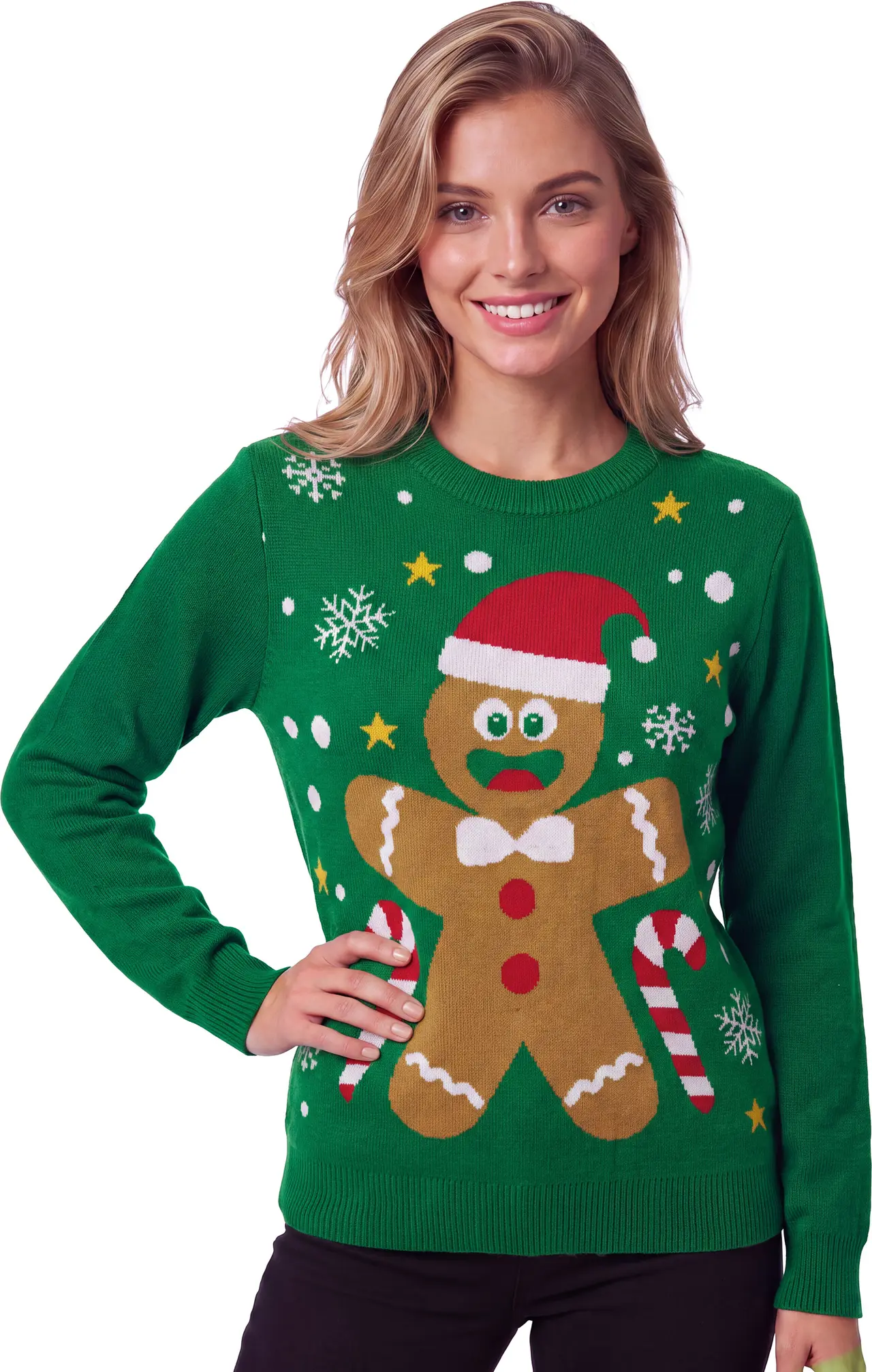 Julesweater med småkage til damer
