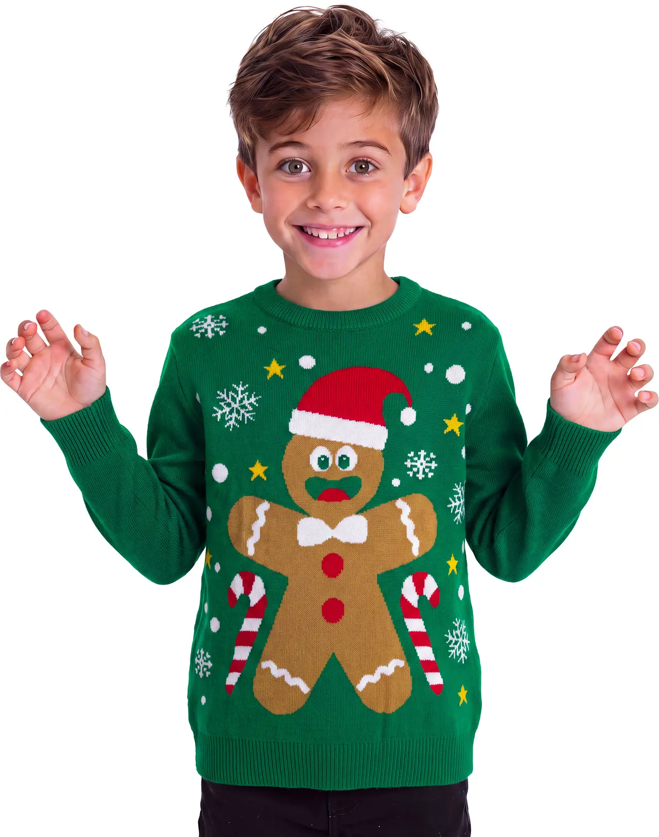 Julesweater med småkage til børn