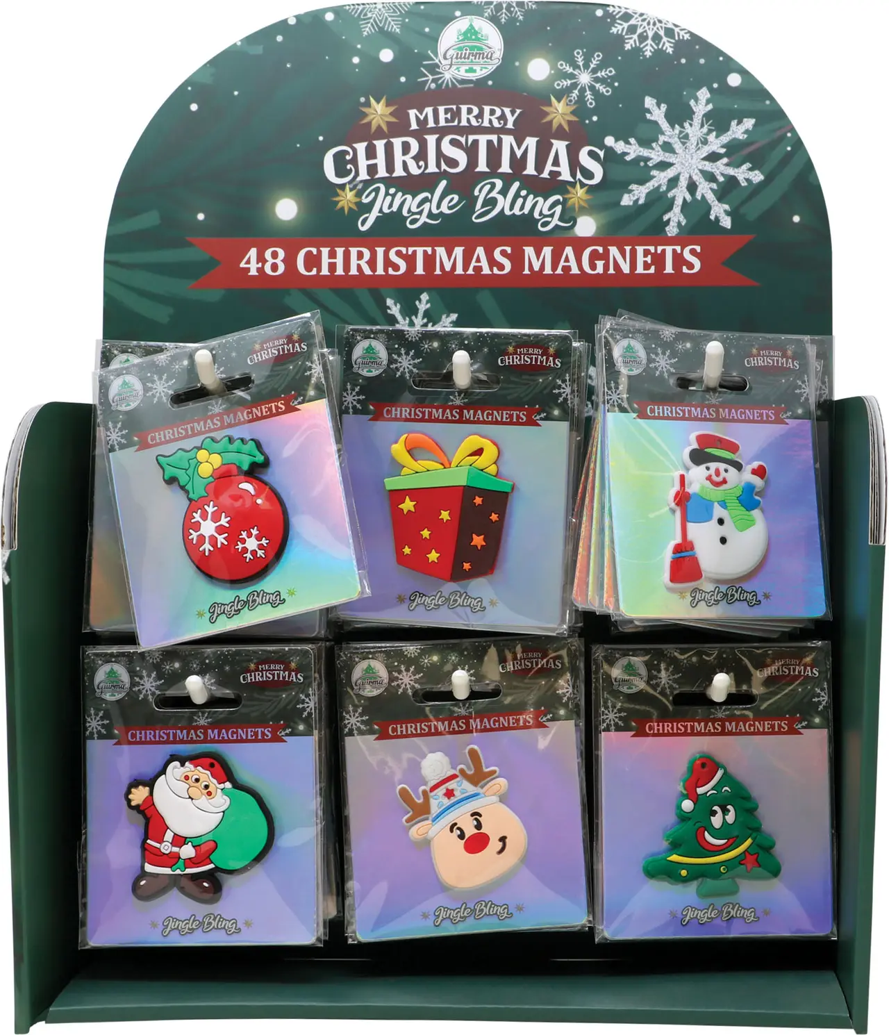 Assorteret julemagnet, 5 cm