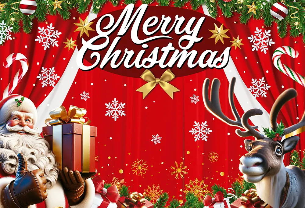 Fotovæg "Merry Xmas" 220 × 150 cm