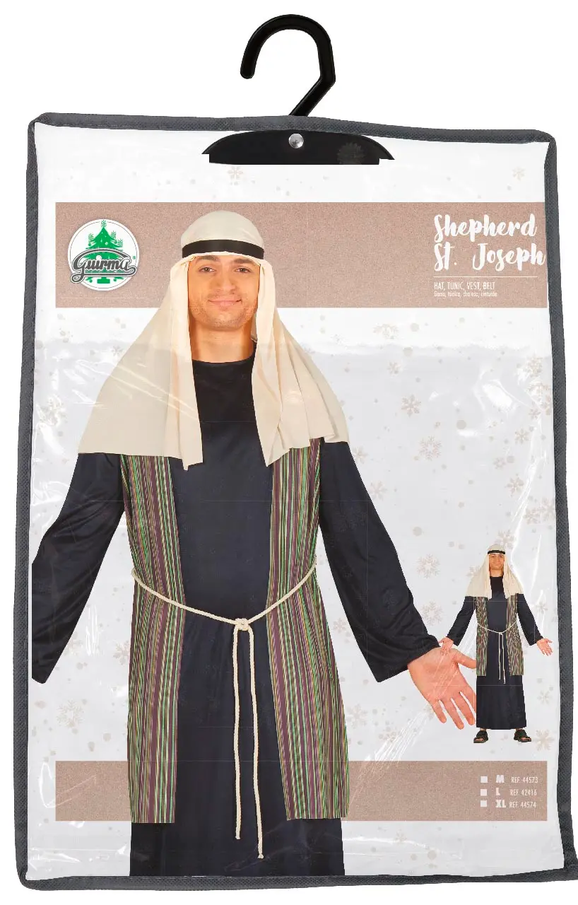 Sankt Josef/hyrde, blå – kostume til herrer