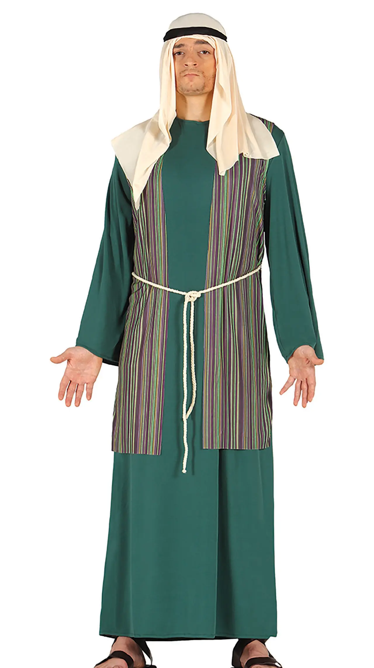 Sankt Josef/hyrde, grøn – kostume til herrer