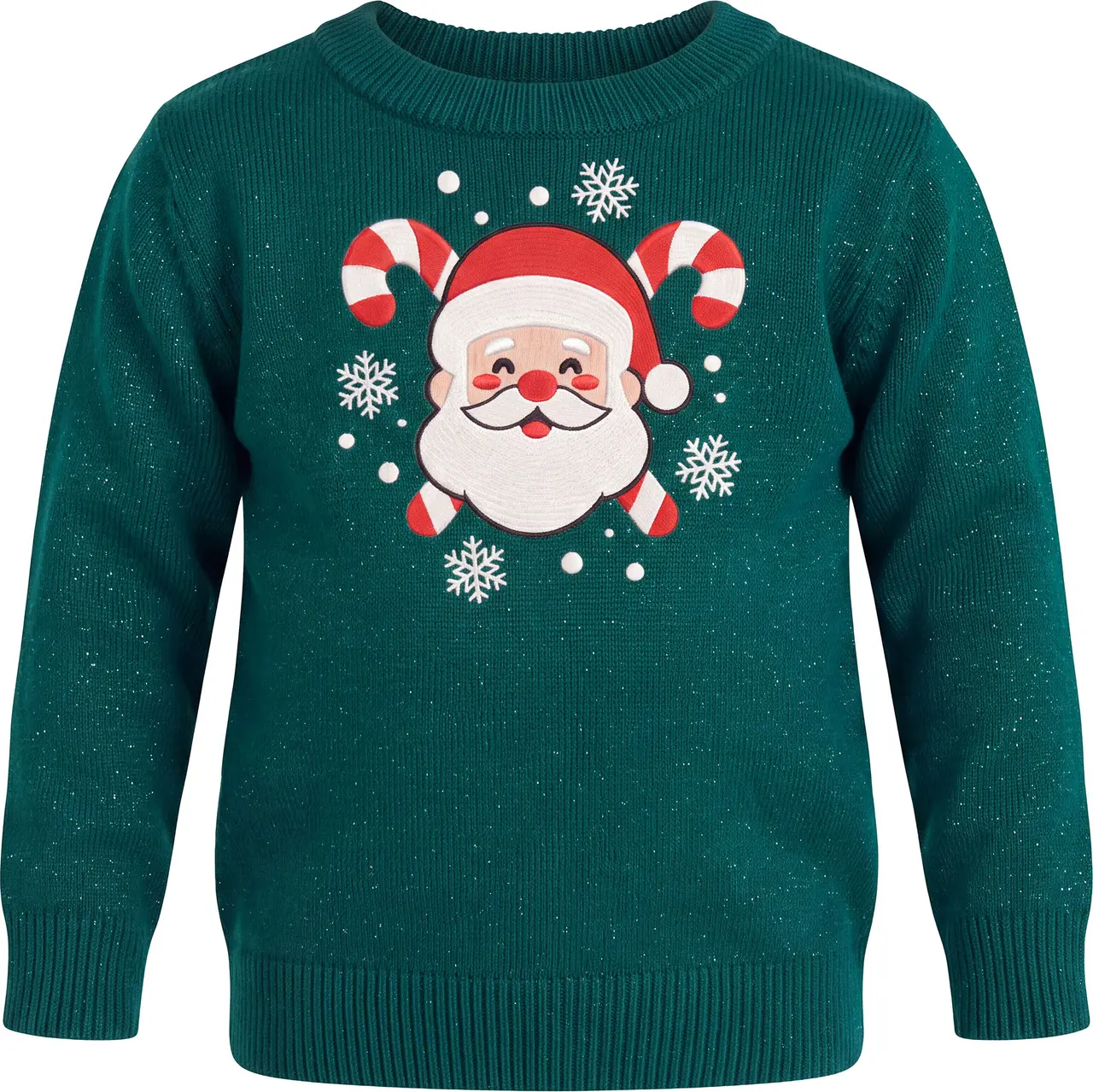 Julemandssweater med glitter til baby