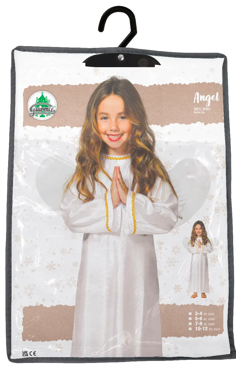 Engel – kostume til børn, model 42607
