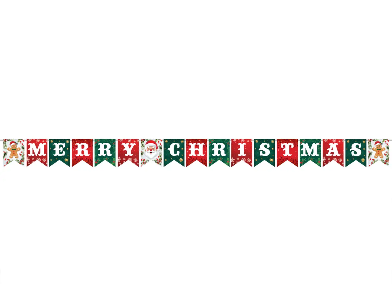 Bogstavguirlande "Merry Christmas" 300 cm / 20 × 15 cm