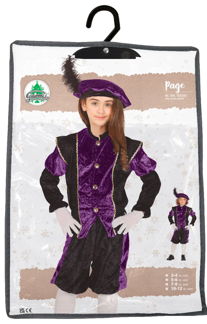 Lilla page – kostume til piger